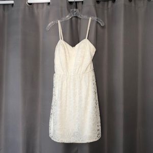 Cream Lace cocktail dress